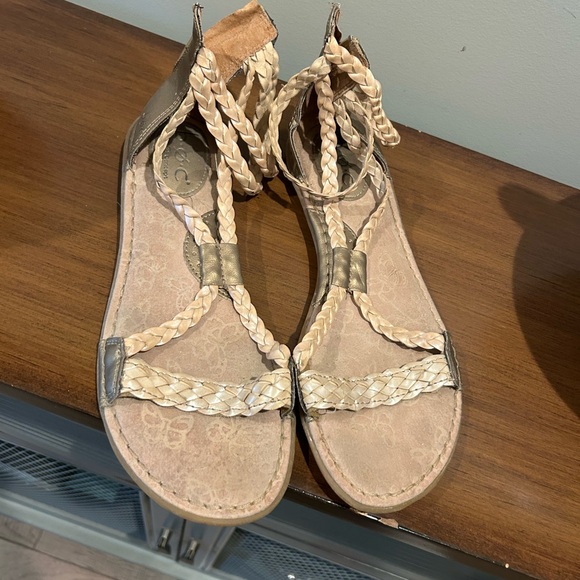 Braided Tan Sandals - Picture 2 of 5